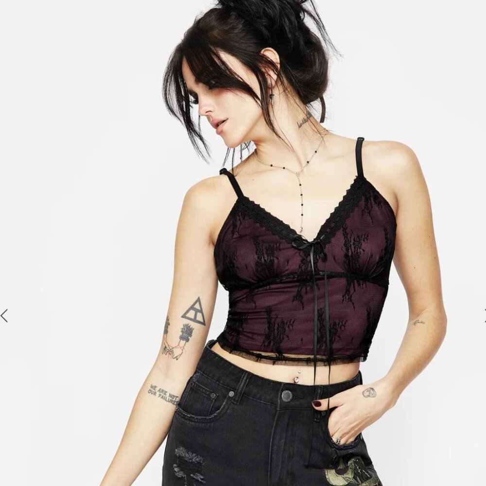 Anastasie Lace Cami Crop Top